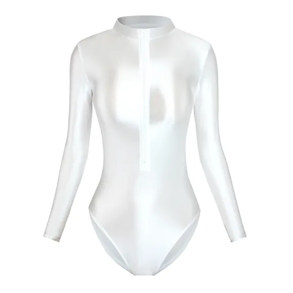 satin blanc maillot de bain body