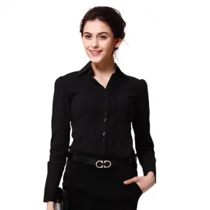chemise femme noire élégante