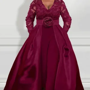 body sexy fleuri habillé robe bordeaux
